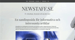 Desktop Screenshot of newstaff.se