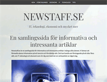 Tablet Screenshot of newstaff.se